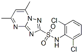 CAS 登录号：98937-00-9， N-(2,6-二氯苯基)-5,7-二甲基[1,2,4]三唑并[1,5-a]嘧啶-2-磺酰胺
