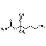 CAS#: 99062-80-3, 3-Methyl-1-heptyn-3-yl carbamate