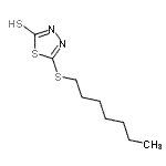 CAS#: 99182-20-4, 5-(Heptylsulfanyl)-1,3,4-thiadiazole-2(3H)-thione