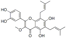 CAS#: 99217-70-6, 2-(3,4-Dihydroxyphenyl)-5,7-Dihydroxy-3-Methoxy-6,8-Bis(3-Methyl-2-Butenyl)-4H-1-Benzopyran-4-One
