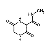 CAS#: 99357-33-2, N-Methyl-3,6-dioxo-2-piperazinecarboxamide