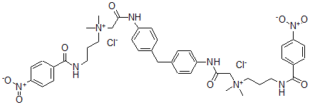 CAS 登录号：99377-84-1， N,N'-[亚甲基双[4,1-亚苯基亚氨基(2-氧代-2,1-乙烷二基)]]双[N,N-二甲基-3-[(4-硝基苯甲酰基)氨基]-1-丙铵二氯化物