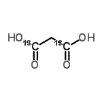 CAS#: 99524-14-8, (1,3-<sup>13</sup>C<sub>2</sub>)Propanedioic acid