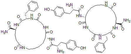 CAS 登录号:99571-07-0, (H-酪氨酰-赖氨酰-甘氨酰-苯丙氨酰-谷氨酰胺)2