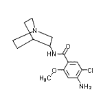 CAS 登录号：99617-34-2， 4-氨基-N-(1-氮杂双环[2.2.2]辛-3-基)-5-氯-2-甲氧基苯甲酰胺