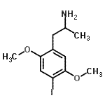 CAS#: 99665-05-1, 1-(4-Iodo-2,5-dimethoxyphenyl)-2-propanamine