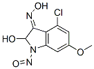 CAS#: 99684-91-0, 4-Chloro-6-Methoxy-2-Hydroxy-N(1)-Nitrosoindolin-3-One Oxime