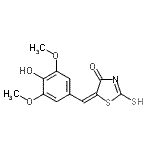 CAS#: 99988-74-6, (5E)-5-(4-Hydroxy-3,5-dimethoxybenzylidene)-2-sulfanyl-1,3-thiazol-4(5H)-one