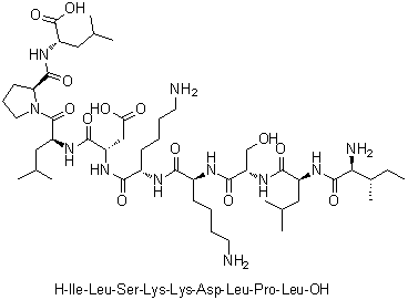 CAS # 1000282-55-2, L-Isoleucyl-L-leucyl-L-seryl-L-lysyl-L-lysyl-L-alpha-aspartyl-L-leucyl-L-prolyl-L-leucine