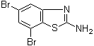 CAS # 1000289-40-6, 5,7-Dibromo-2-benzothiazolamine, 5,7-Dibromobenzothiazol-2-ylamine