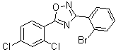 structure of CAS# 1000339-26-3, 3-(2-溴苯基)-5-(2,4-二氯苯基)-1,2,4-恶二唑