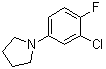 structure of CAS# 1000339-33-2, 1-(3-氯-4-氟苯基)吡咯烷