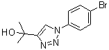 structure of CAS# 1000339-34-3, 1-(4-溴苯基)-alpha,alpha-二甲基-1H-1,2,3-三唑-4-甲醇