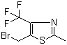 structure of CAS# 1000339-73-0, 5-(溴甲基)-2-甲基-4-(三氟甲基)-1,3-噻唑