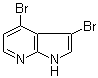 structure of CAS# 1000340-33-9, 3,4-二溴-7-氮杂吲哚