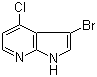 structure of CAS# 1000340-39-5, 3-溴-4-氯-1H-吡咯并[2,3-b]吡啶