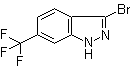 structure of CAS# 1000341-21-8, 3-溴-6-(三氟甲基)-1H-吲唑