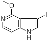 CAS 登录号：1000341-25-2, 3-碘-4-甲氧基-1H-吡咯并[3,2-c]吡啶