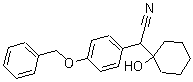 CAS # 1000377-23-0, 1-[Cyano(4-benzyloxyphenyl)methyl]cyclohexanol, alpha-(1-Hydroxycyclohexyl)-4-(phenylmethoxy)benzeneacetonitrile
