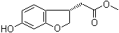 structure of CAS# 1000414-38-9, (3S)-2,3-二氢-6-羟基-3-苯并呋喃乙酸甲酯
