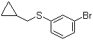structure of CAS# 1000576-47-5, 1-溴-3-[(环丙基甲基)硫基]苯