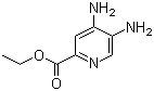 structure of CAS# 1000783-11-8, 4,5-二氨基-2-吡啶羧酸乙酯