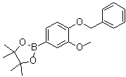 structure of CAS# 1000796-87-1, 4-(苄氧基)-3-甲氧基苯硼酸频哪醇酯