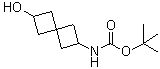 structure of CAS# 1000933-99-2, N-(2-Hydroxyspiro[3.3]hept-6-yl)carbamic acid 1,1-dimethylethyl ester