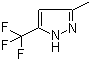 structure of CAS# 10010-93-2, 3-甲基-5-(三氟甲基)-1H-吡唑
