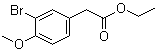 structure of CAS# 100125-96-0, 3-溴-4-甲氧基苯乙酸乙酯