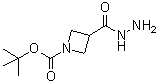 structure of CAS# 1001907-44-3, tert-Butyl 3-(hydrazinecarbonyl)azetidine-1-carboxylate