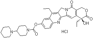structure of CAS# 100286-90-6, Irinotecan hydrochloride