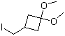 structure of CAS# 1003013-83-9, 3-(Iodomethyl)-1,1-dimethoxycyclobutane