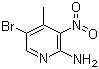 structure of CAS# 100367-40-6, 2-氨基-5-溴-3-硝基-4-甲基吡啶