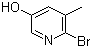 structure of CAS# 1003711-43-0, 2-溴-5-羟基-3-甲基吡啶