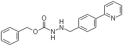 CAS # 1003888-36-5, 2-[[4-(2-Pyridinyl)phenyl]methyl]hydrazinecarboxylic acid phenylmethyl ester