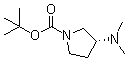 structure of CAS# 1004538-33-3, (3R)-3-(二甲基氨基)-1-吡咯烷甲酸叔丁酯