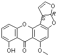 structure of CAS# 10048-13-2, Sterigmatocystin