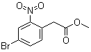 structure of CAS# 100487-82-9, 4-Bromo-2-nitrobenzeneacetic acid methyl ester