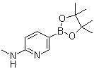 structure of CAS# 1005009-98-2, 6-甲基氨基吡啶-3-硼酸频哪醇酯