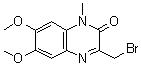 CAS 登录号：100595-07-1, 3-溴甲基-6,7-二甲氧基-1-甲基-2(1H)-喹喔啉酮