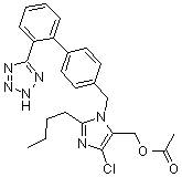 structure of CAS# 1006062-27-6, O-乙酰基氯沙坦