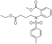 structure of CAS# 100627-39-2, 2-[(4-乙氧基-4-氧代丁基)(4-甲基苯磺酰基)氨基]苯甲酸甲酯
