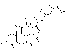 CAS # 100665-44-9, (12beta)-12-Hydroxy-3,7,11,15,23-pentaoxolanost-8-en-26-oic acid