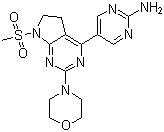 CAS # 1007207-67-1, [5-[7-Methylsulfonyl-2-(morpholin-4-yl)-6,7-dihydro-5H-pyrrolo[2,3-d]pyrimidin-4-yl]pyrimidin-2-yl]amine