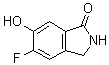 structure of CAS# 1007455-25-5, 5-氟-2,3-二氢-6-羟基-1H-异吲哚-1-酮