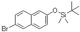 structure of CAS# 100751-65-3, 叔丁基[(6-溴-2-萘基)氧基]二甲基硅烷
