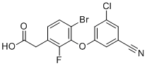 CAS # 1007572-07-7, 2-(4-Bromo-3-(3-chloro-5-cyanophenoxy)-2-fluorophenyl)acetic acid