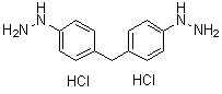 structure of CAS# 100829-65-0, 1-[4-(4-Hydrazinobenzyl)phenyl]hydrazine dihydrochloride