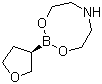 structure of CAS# 100858-40-0, Diethanolamine-(3R)-(+)-tetrahydrofuranylboronate
